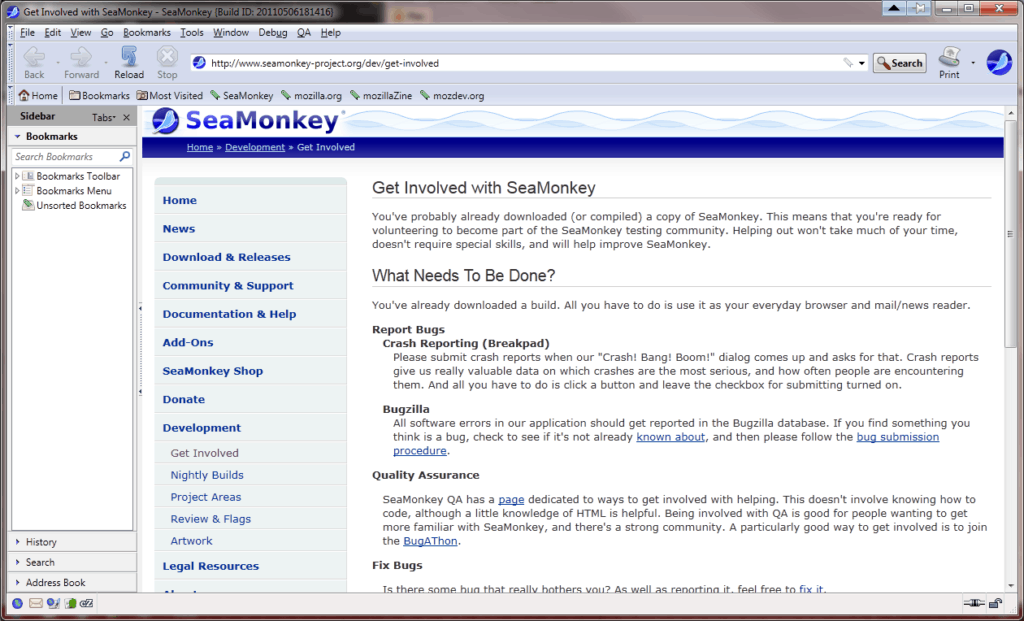Seamonkey Web Browser