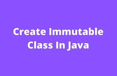 immutable class in java