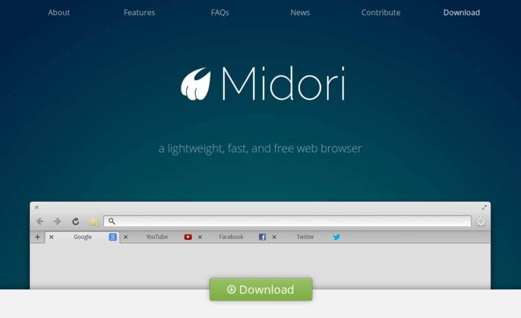 Midori Web browser